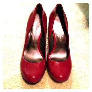 Jessica Simpson red heels